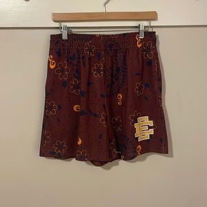 Eric Emanuel Maroon Paisley Shorts - Size Large